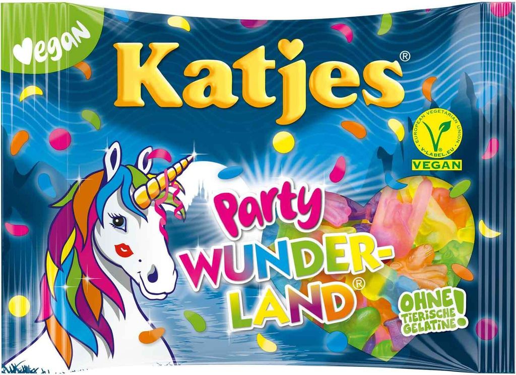 Katjes Wunderland Rainbow Edition fruttato adatto ai vegani Immagine del prodotto 