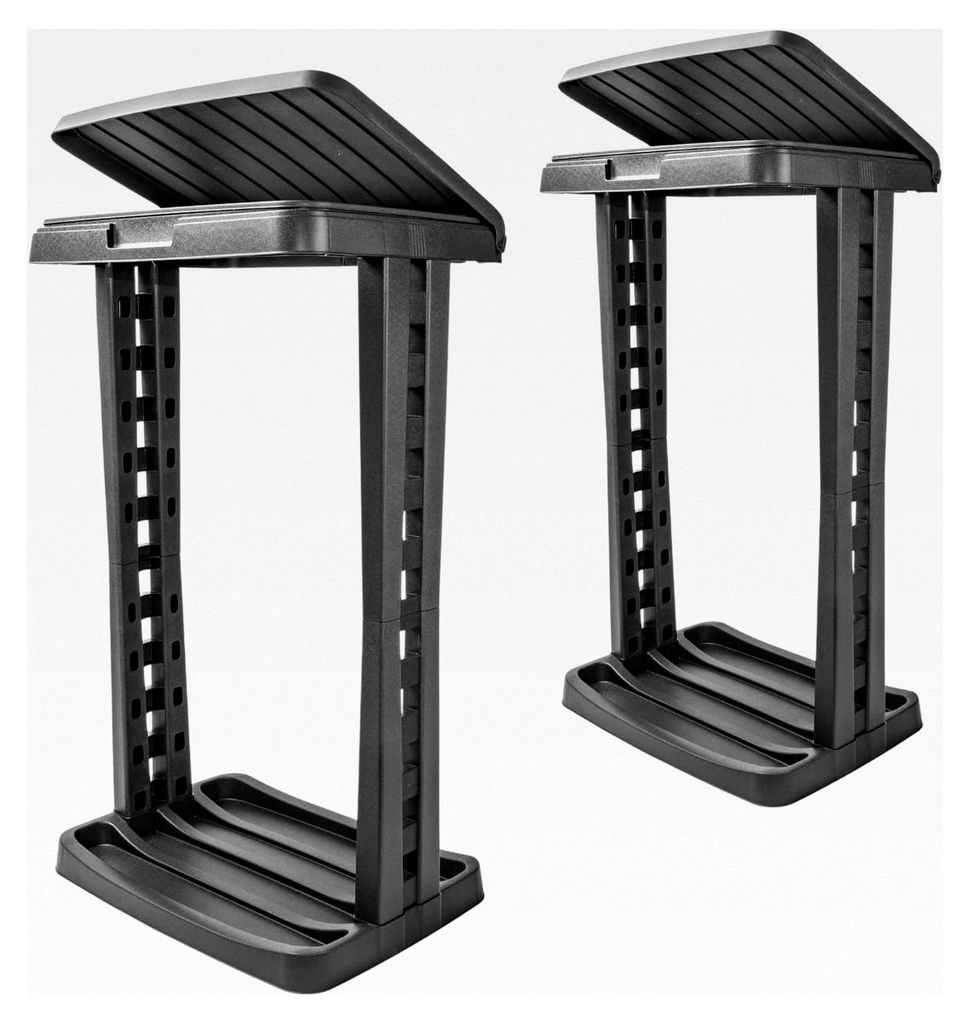 Müllsackständer 120L – 2er Set Müllsackhalter aus hochwertigem Kunststoff für große 120 Liter Säcke, robuster Müllständer für Innen- und...