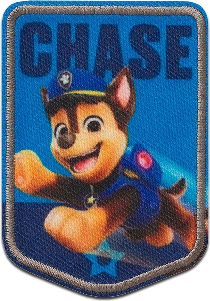 Mono-Quick Paw Patrol Chase - Aufnäher, Bügelbild, Aufbügler, Applikationen, Patches, Flicken, zum aufbügeln, Größe: 7,8 x 5,5 cm