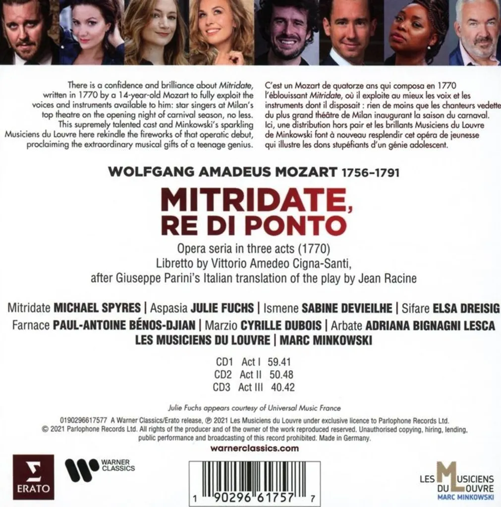 Mozart Mitridate Minkowski Musiciens du Louvre Interprétation Baroque - 2