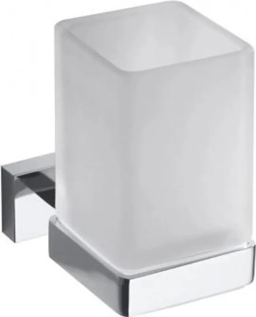 Portabicchiere da Muro BEMETA PLAZA Vetro e Cromo - Design Moderno Bagno