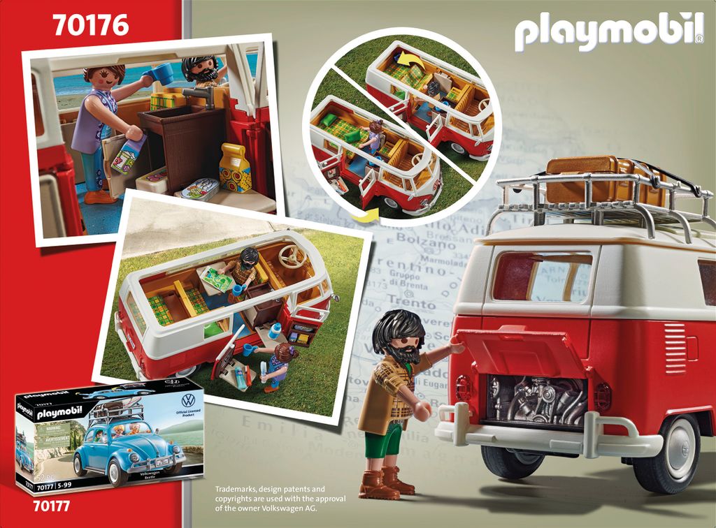 PLAYMOBIL VW 70176 Volkswagen T1 Camping Bus Produktbild 4