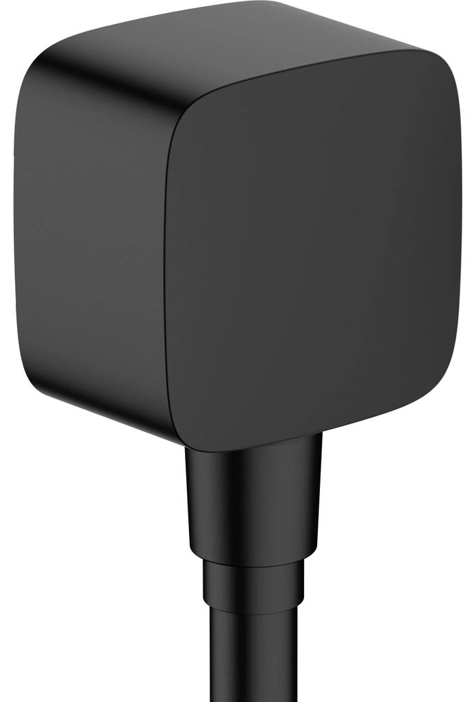 hansgrohe FixFit Wandanschluss mit Rückflussverhinderer, mattschwarz, 1 Stk.