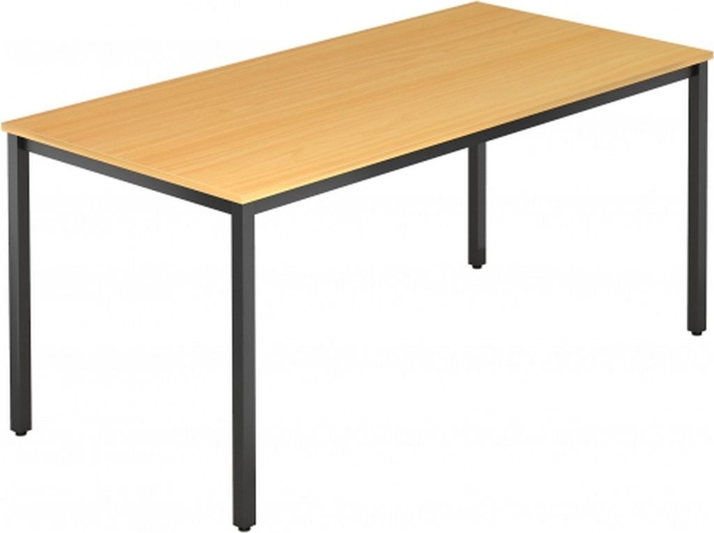 DORAN DQ16 C - Buche 160 x 80 mit Vierkant-Rohr/Schwarz Produktbild 