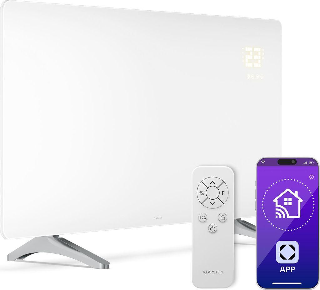 Klarstein Infrarotheizung 720W – Wandmontage & Standgerät, Produktbild 