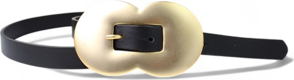 FRONHOFER exklusiver Gürtel Damen 2 cm, Vollleder, opulente Schnalle, gold