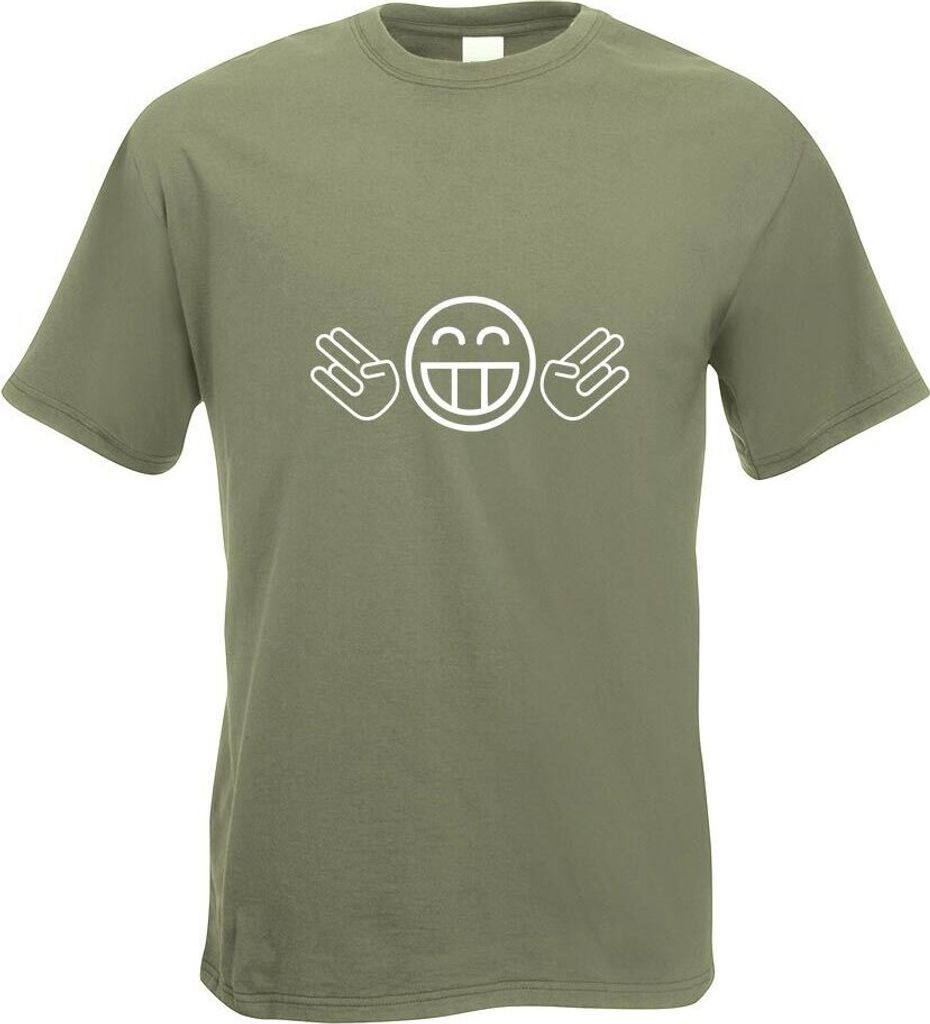 Kiwistar - T-Shirt - Olive - JDM Doppel Shocker Motiv Bedruckt Funshirt Design Print - mit Motiv Bedruckt - Funshirt Design - Sport - Freizeit - He...