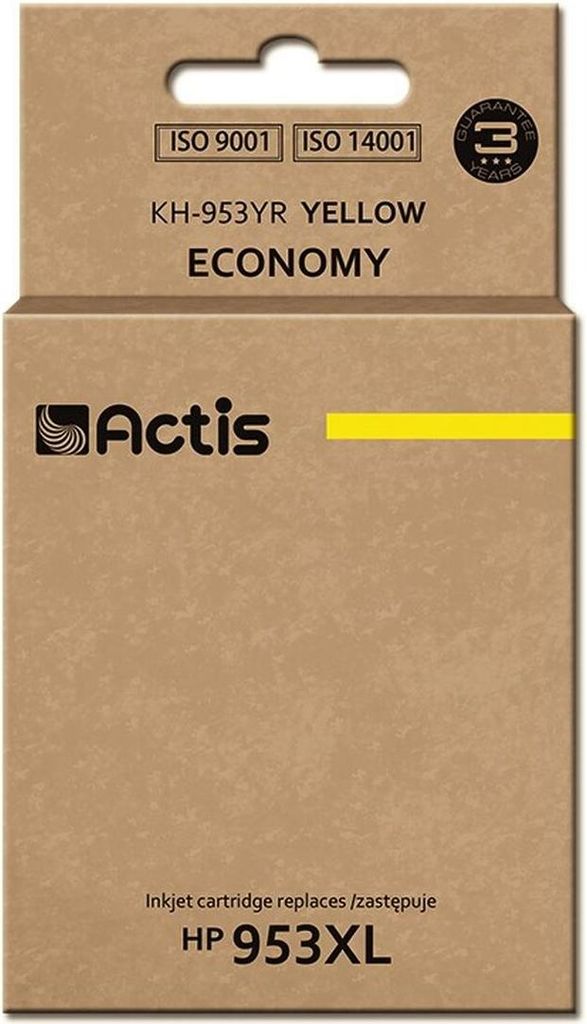 Actis KH-953YR Tintenpatrone für HP drucker; HP 953XL F6U18AE ersatz; Prämie; 25ml; gelb