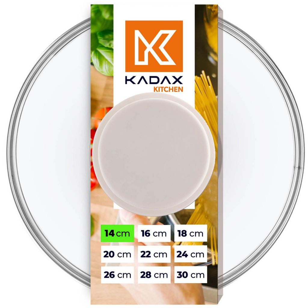 KADAX Pokrywa Pokrywka Żaroodporna Szkło Na Garnek 14cm Zdjęcie produktu 