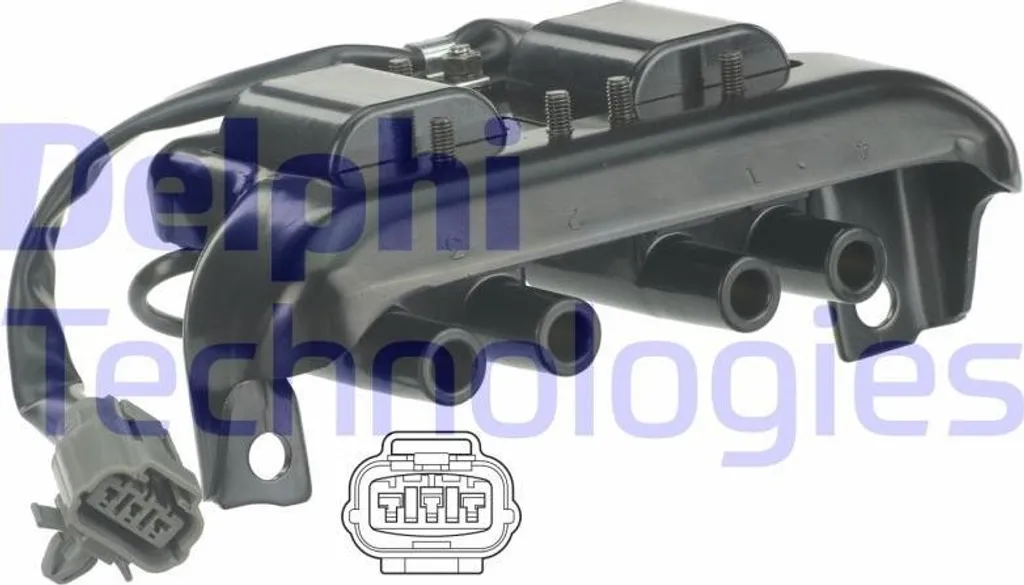 Bobine d'allumage Delphi GN10771 haute tension pour Mazda MX-5 et OE