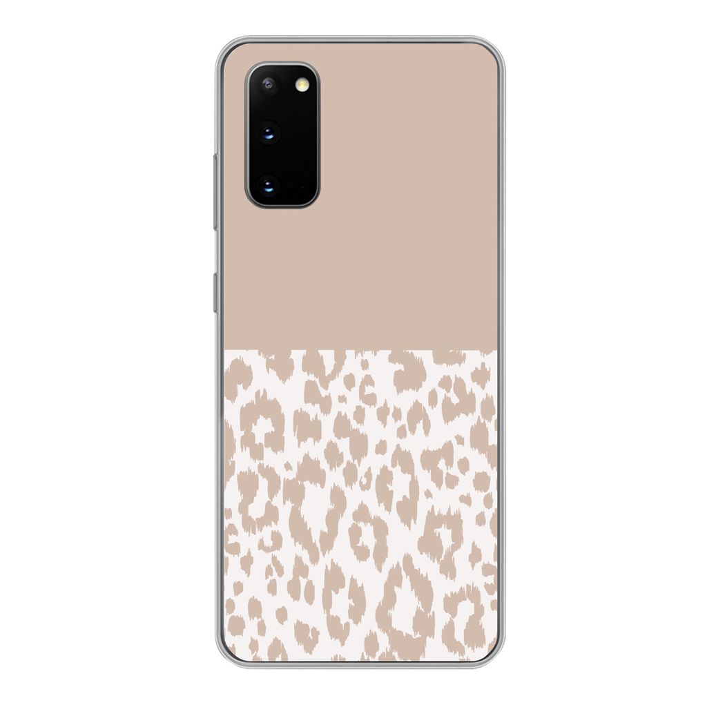 MuchoWow Handyhülle Schutzhülle Hülle für Samsung Galaxy S20 Panther Druck - Rosa - Tiere Silikon Softcase Handy Hülle - Bild