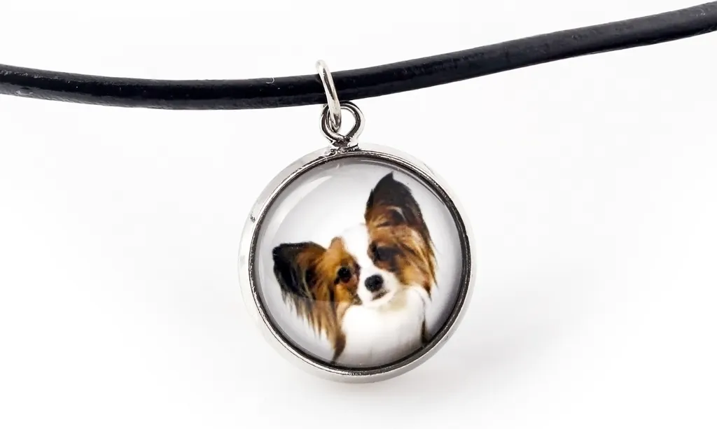 Ciondolo Foto Papillon Art-Dog - Collana Argentata Personalizzata