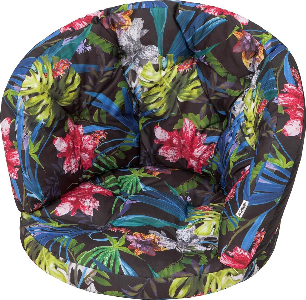 HOBBYGARDEN Sitzkissen Kissen für Rattansessel Bankkissen Schaukel Gartenkissen Schaukelauflagen Liegekissen Kissen Ruheplatz, 60 x 50 cm, Bunte B...