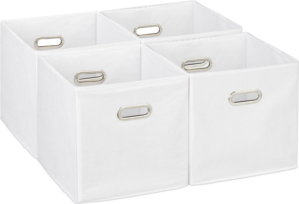 Set di 4 contenitori Relaxdays, contenitori pieghevoli da Immagine del prodotto 