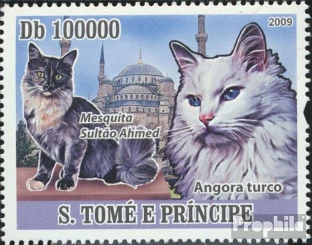 Briefmarken Sao Tome e Principe 2009 Mi 3813 (kompl.Ausg.) postfrisch Hauskatzen