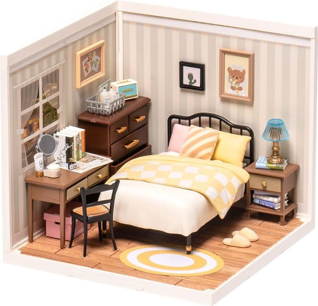 ROBOTIME Sweet Dream Bedroom, Miniaturowy domek DIY, Zdjęcie produktu 
