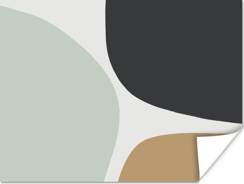 MuchoWow Poster Pastell - Minimalismus - Gestaltung 120x90 cm - Wandbild