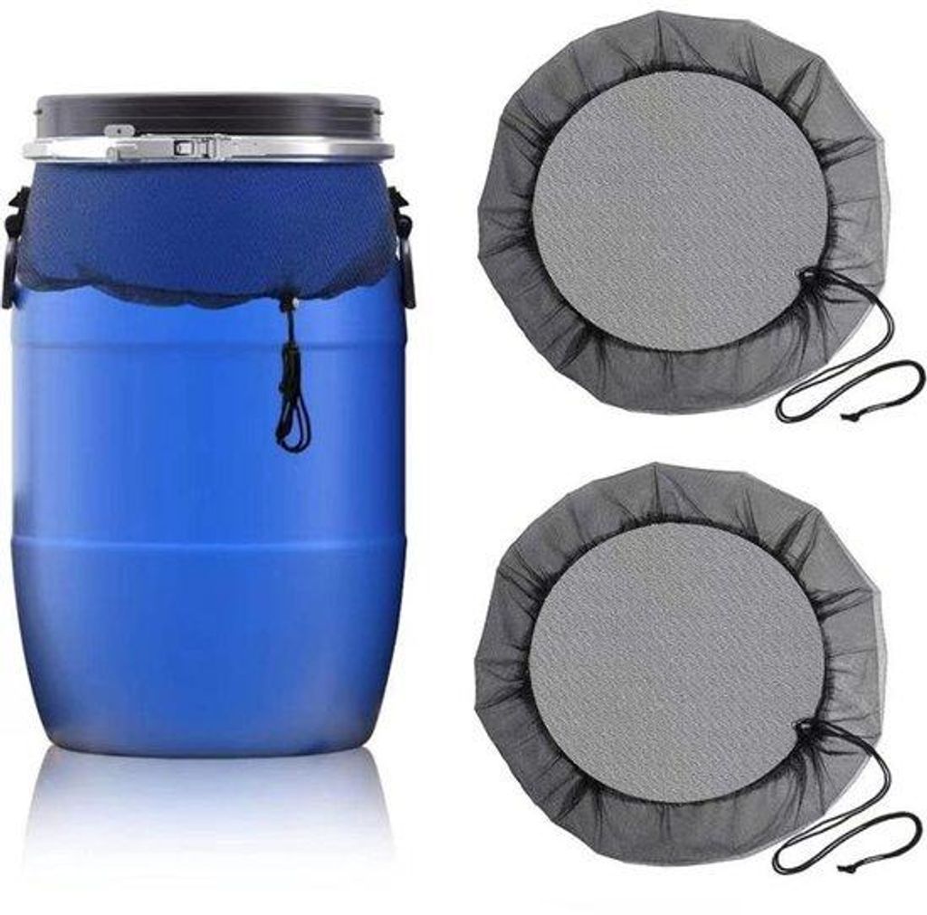 Doppelregenabdeckung 2/4 mit Seilzug, tauschbar, wetterfest, Schutz vor Blättern, Mücken und Insekten (100 cm, zwei teilig)