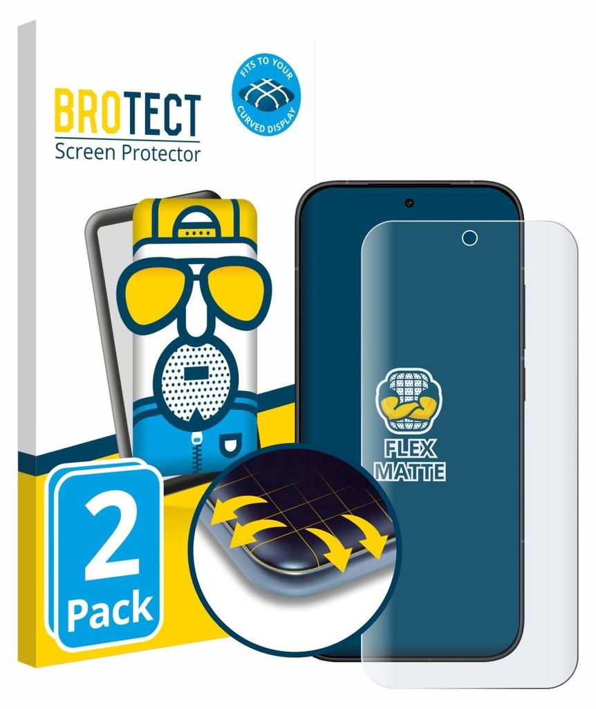 2x BROTECT Fullscreen Schutzfolie für Xiaomi Poco X8 Pro Displayschutz Folie Fullcover Matt Entspiegelungsfolie