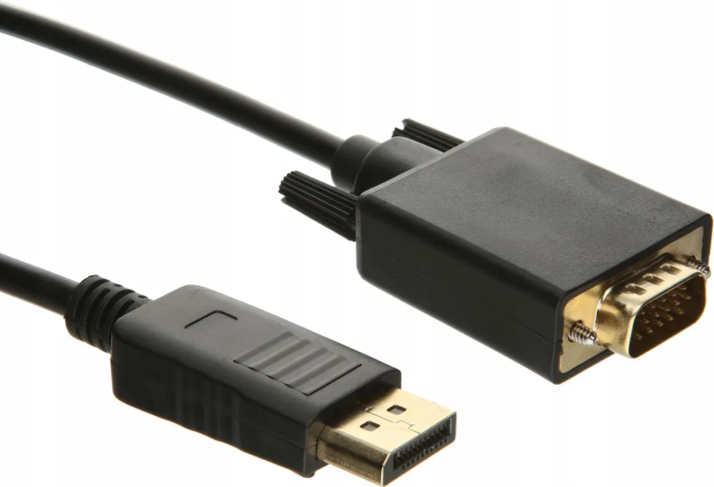 Solution Adaptateur DisplayPort vers VGA 1.8M pour Vieux Moniteurs D-Sub