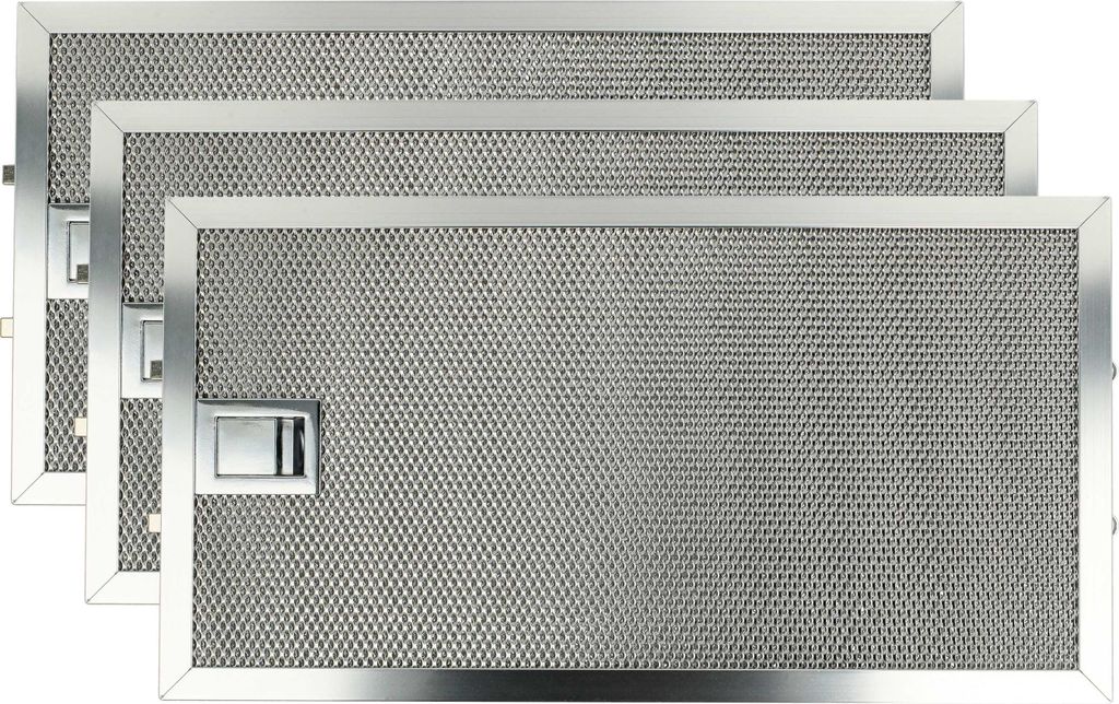 vhbw 3x Filter Metallfettfilter Ersatz für Miele 8258211 für Dunstabzugshaube, Metall