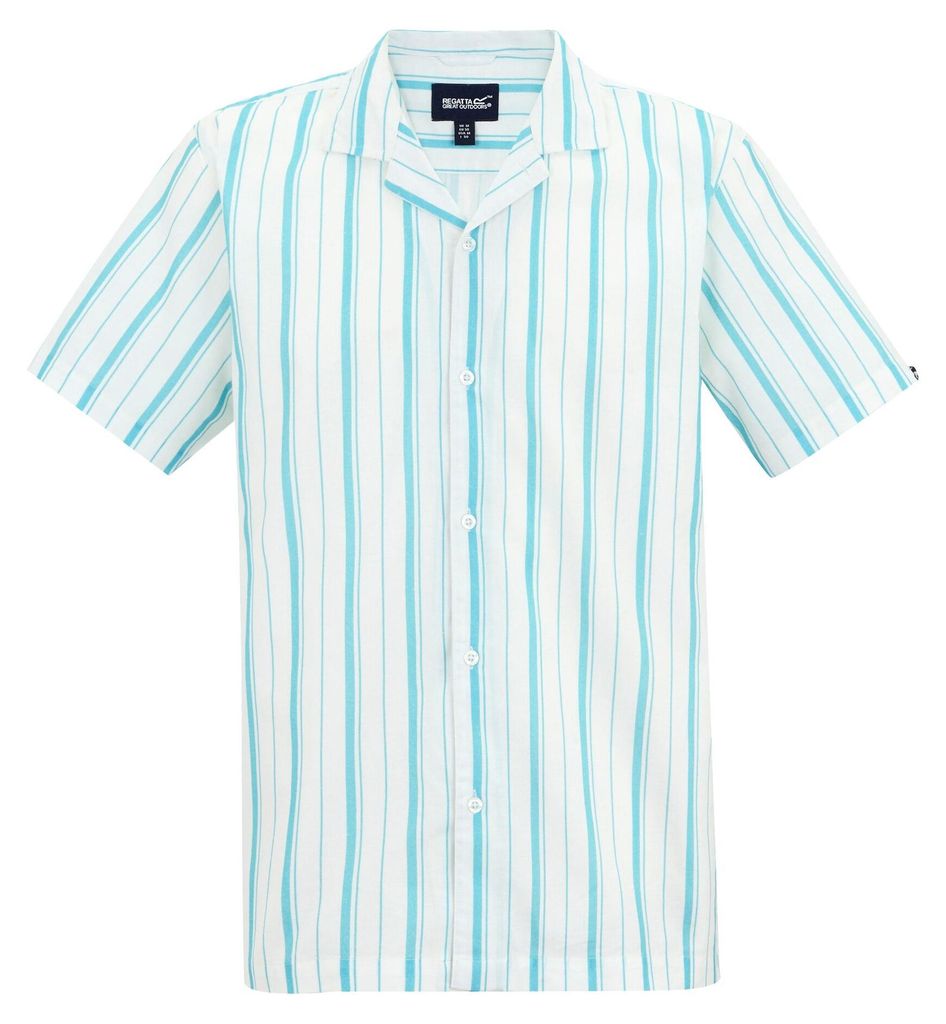 Regatta - "Hadlin" Hemd für Herren RG12945 (3XL) (Weiß/Marineblau)