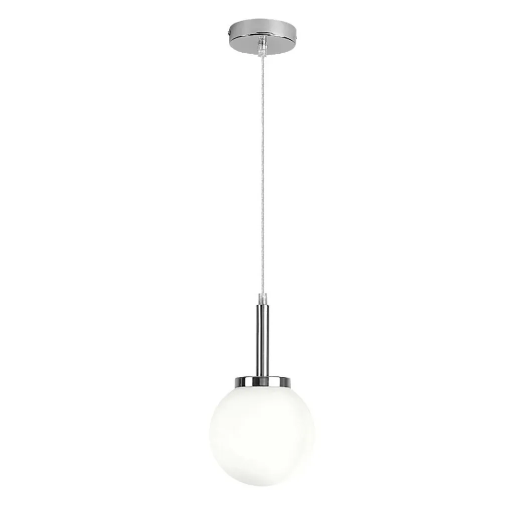 Lampe suspendue sphère Togo Rabalux 75007 chrome E14 40W pour salon