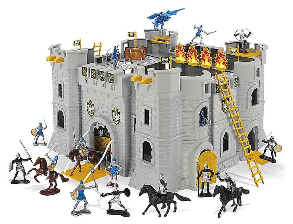 Ritterburg mit Figuren und Drachen Produktbild 