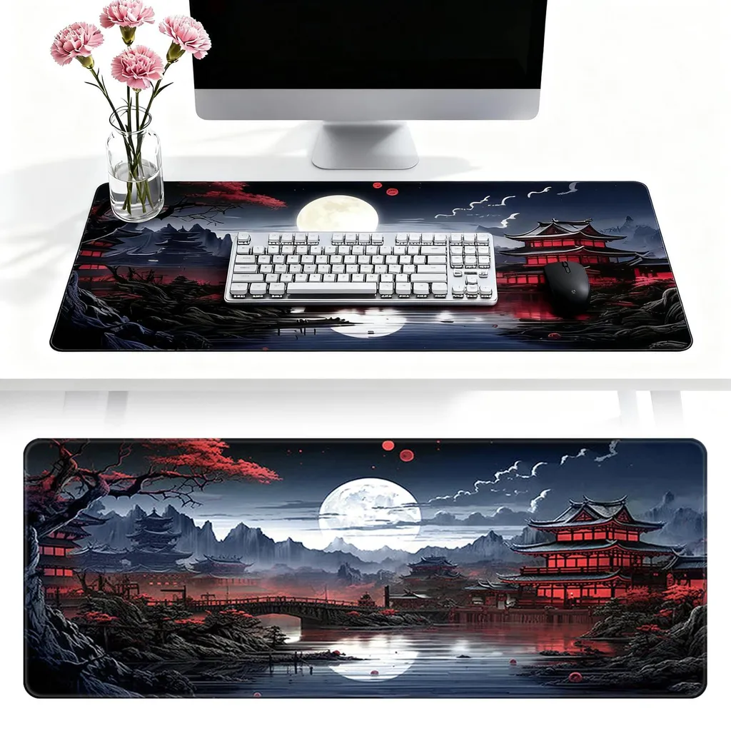 Tapis de souris stable sans glisse pour setup gaming fluide 800x300mm