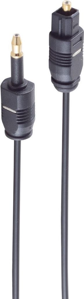 shiverpeaks -BASIC-S--Lichtwellenleiterkabel 2,2mm, Toslink-Stecker auf 3,5mm Opti-Stecker, 2,0m (BS69012-2.0)