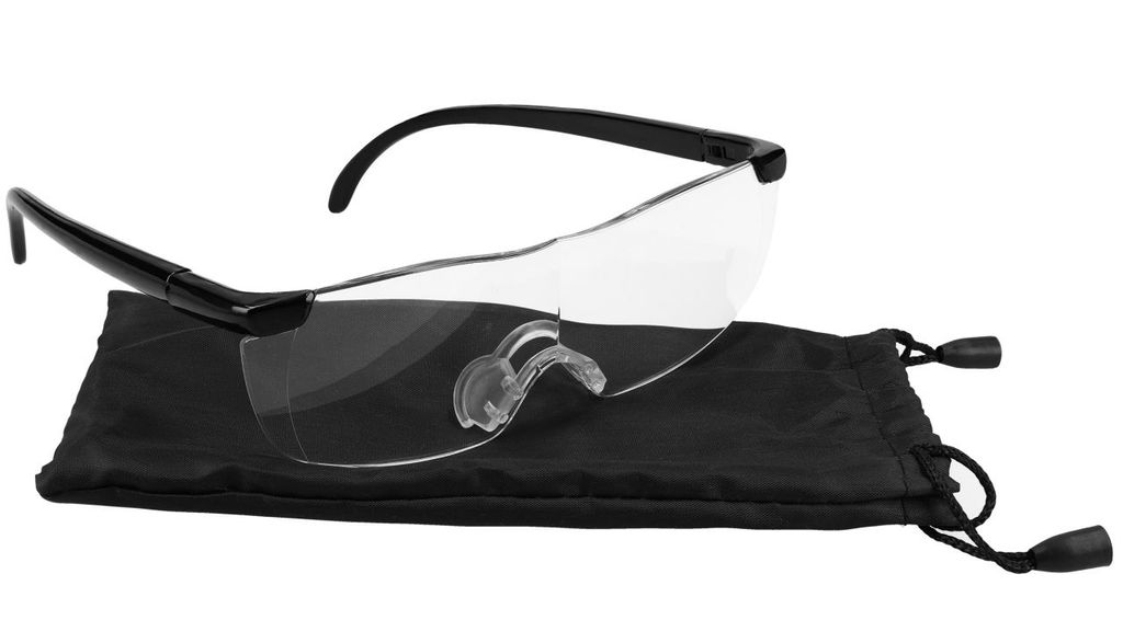 Lupenbrille Vergrößerungsbrille 180% Vergrößerung Zauberbrille Kopflupe Brille