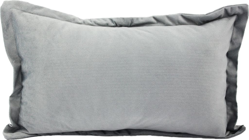 2-Set SAMT KISSENBEZUG mit Stehsaum 40x60cm ASCHGRAU Kissenhülle Dekokissenbezug Sofakissen Zierkissen Velours