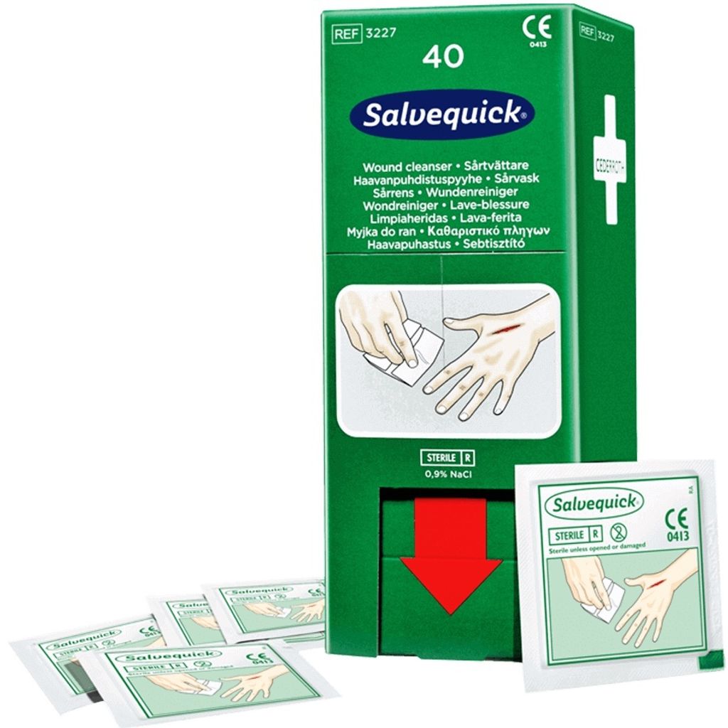 Cederroth 3227 Wundreiniger - 40 Stück, grün Produktbild 