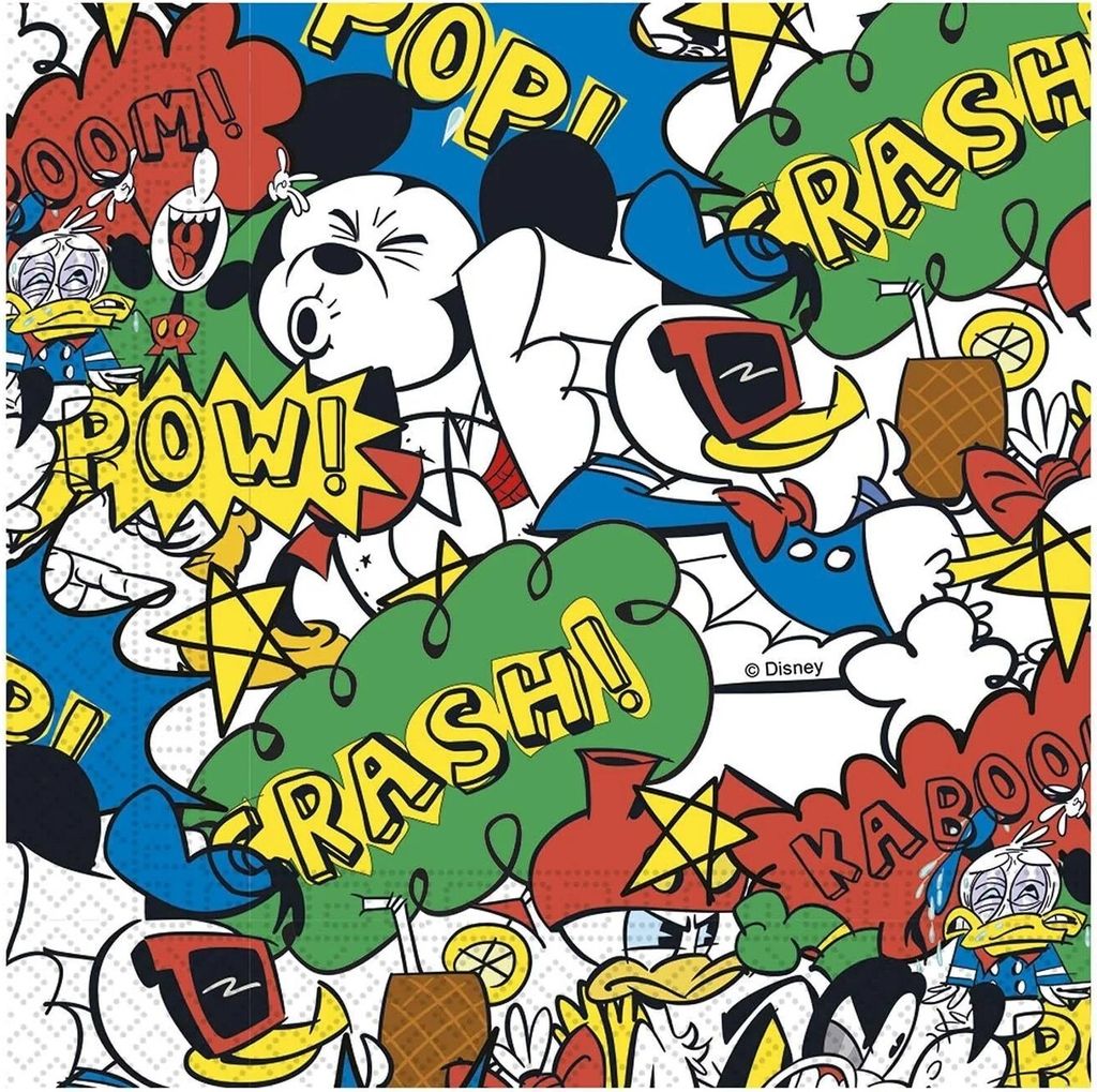 Disney - Servietten, Doppellagig 20er-Pack SG29531 (Einheitsgröße) (Bunt)