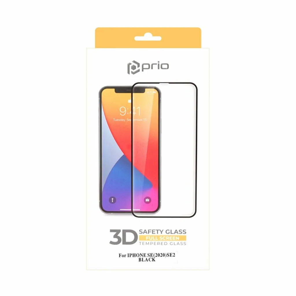 Vetro Temperato 3D iPhone SE 2020 Prio: Screen Protector Full Glue - 4