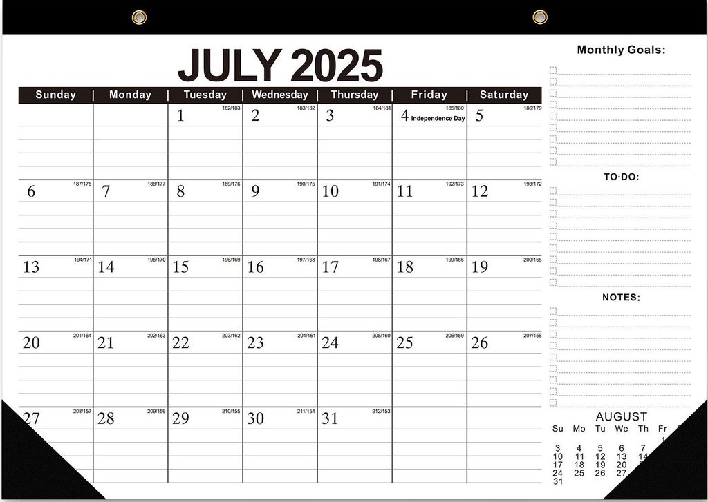 Wandkalender 2025–2026, Blumendesign, Wandkalender zum Aufhängen, Juli 2025 – Dez. 2026, 18 Monatsplaner für Zuhause, Büro, Schule, Dekoration