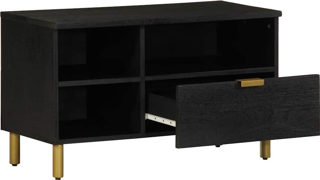 vidaXL TV-Schrank Schwarz 80x33x46 cm Holzwerkstoff