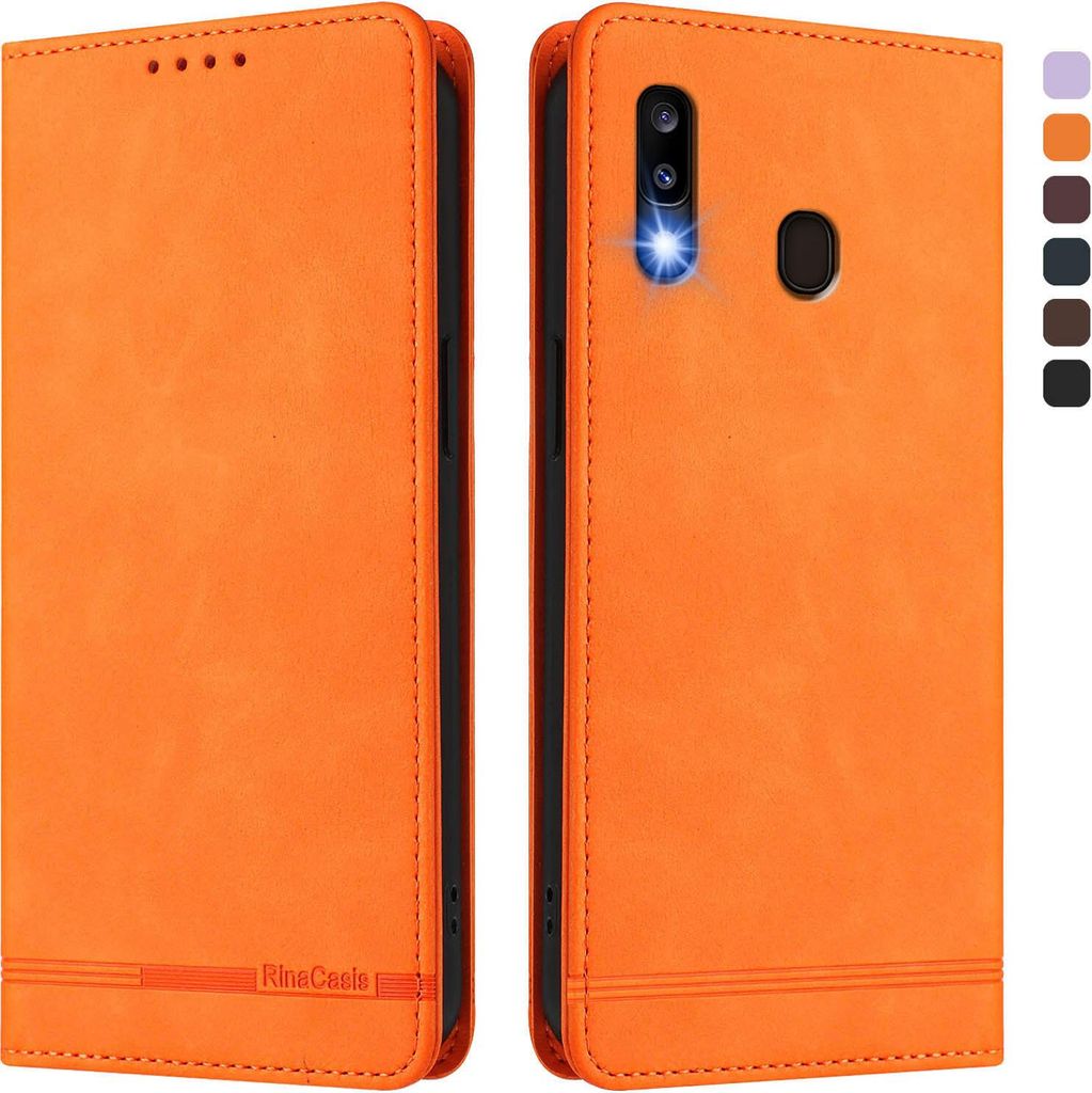 Hülle für Samsung Galaxy A20 / A30, Retro Kunstleder Produktbild 