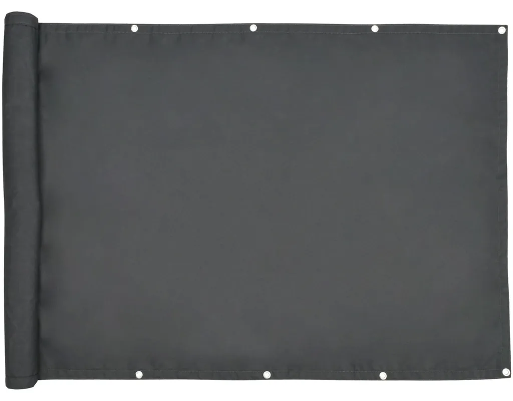Brise-vue occultant SolVision PB2 Anthracite avec œillets 90x600cm
