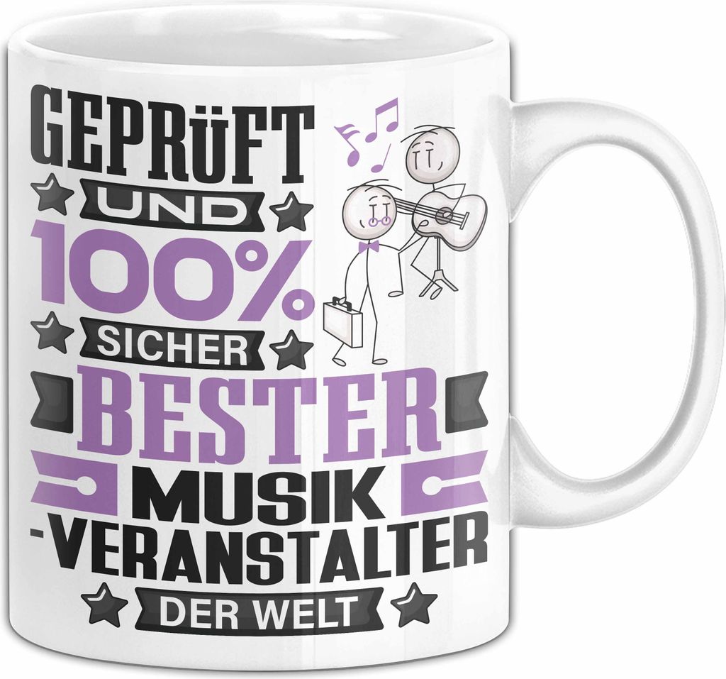 Musikveranstalter Geschenk Lustiger Spruch für Musikveranstalter Geschenkidee Bester Musikveranstalter Der Welt (Weiß)