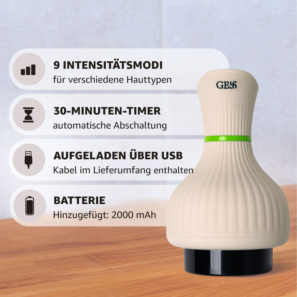 GESS Body Tonus, Körpervakuummassage, Vibrations- und Produktbild 5