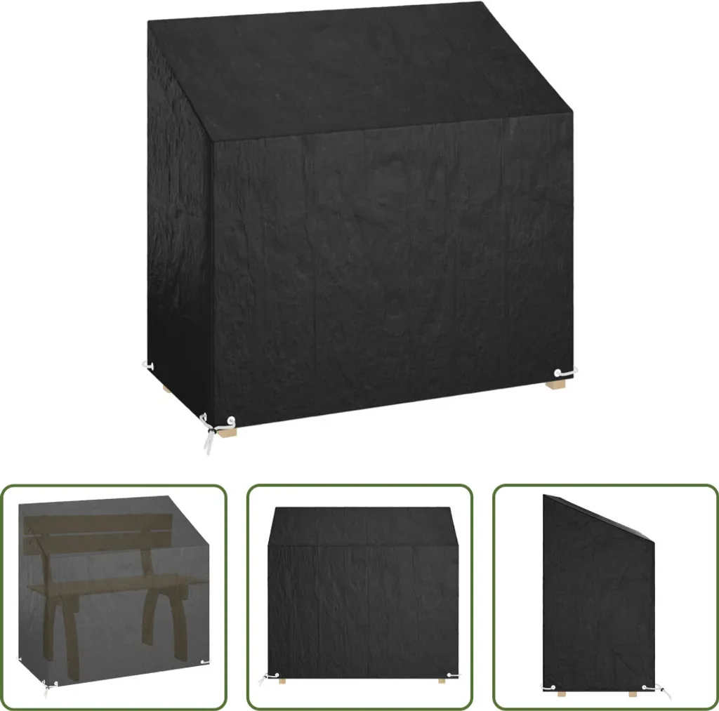 OFFERTA Copri Panchina Giardino 130x70x88 cm Polietilene 8 Occhielli