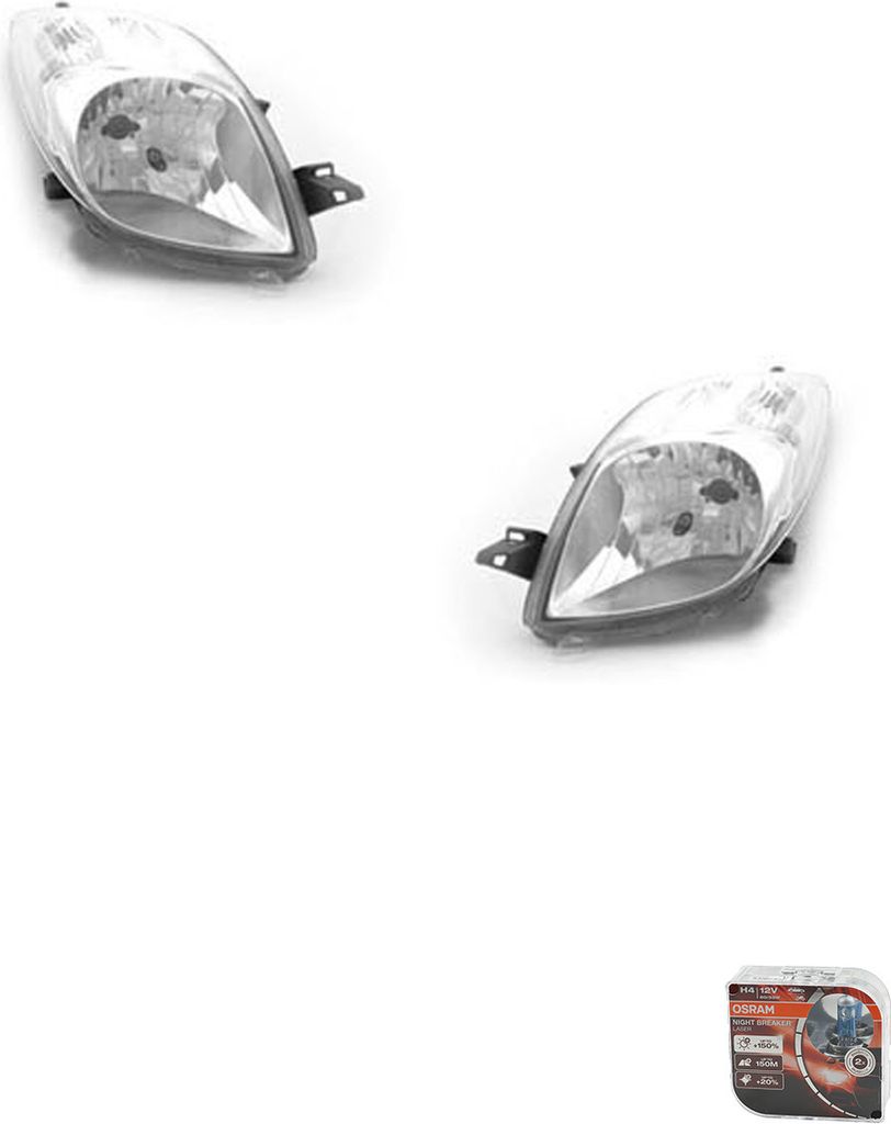 Johns, Scheinwerfer + Osram Night Breaker Laser passend für Toyota Yaris XP9 06-08 L R 811700D120 811300D120