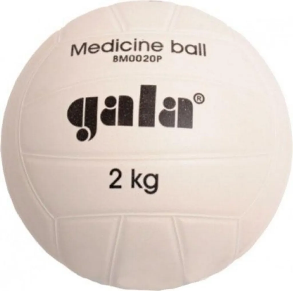 Ballon Lesté 2 kg Gala en Plastique Blanc - Haute Résistance et Grip