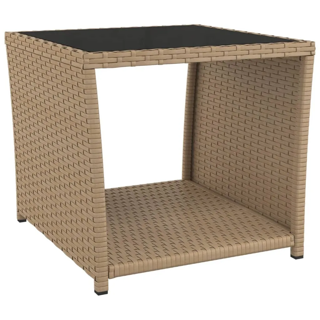 Tavolino Outdoor SYFAX™ Design Minimal in Rattan Sintetico Beige