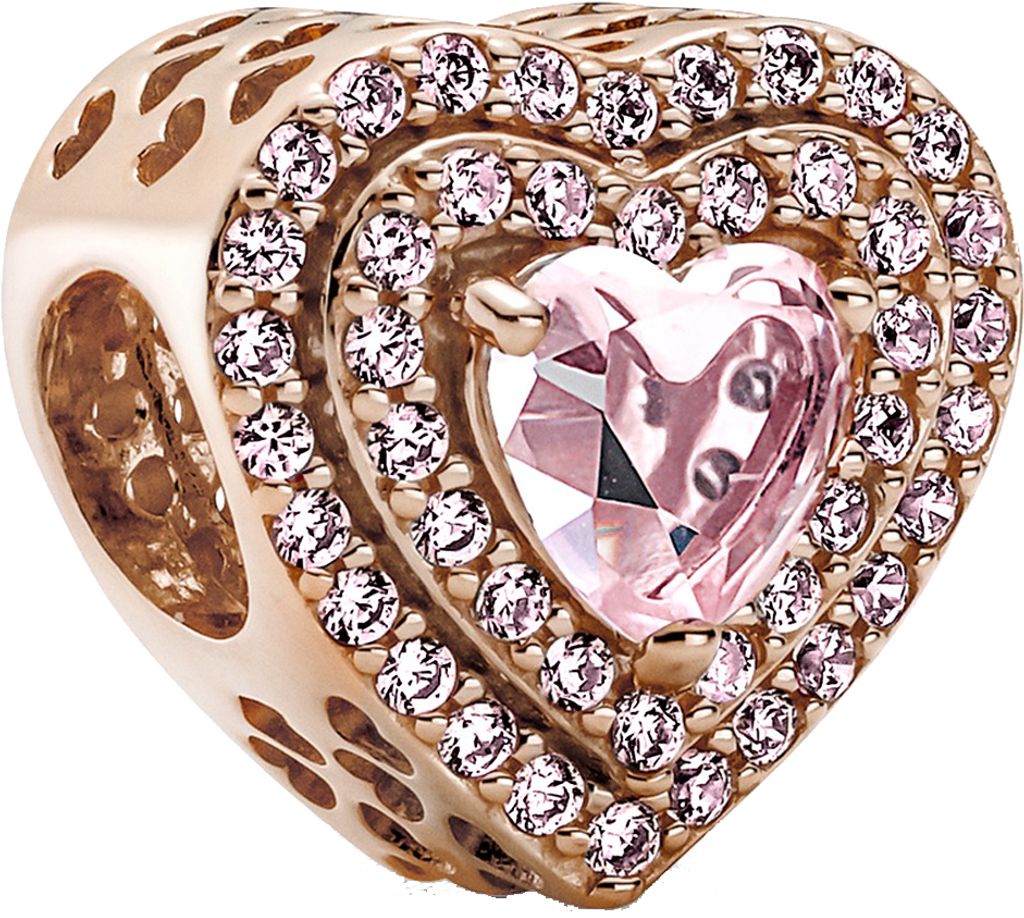 PANDORA Herz Charm mit Zirkonia, ROSE Produktbild 