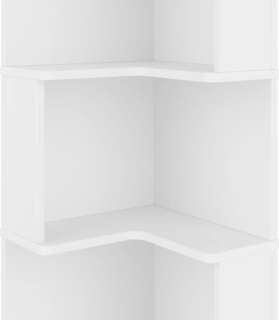 Bibliothèque d'angle LED 175cm : Solution Rangement Gain de Place en L - 16