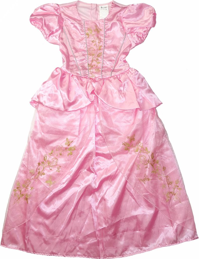 Kinder Prinzessin Kostüm mit goldenem Glitzer / Größe: 140 Produktbild 
