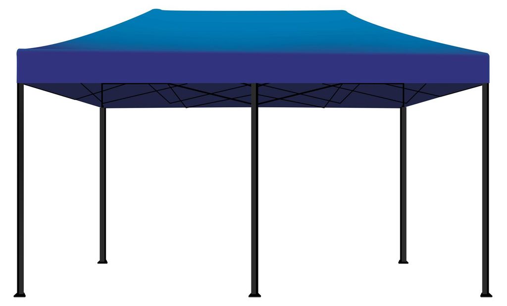 Kebon Gartenzelt / Gazebo 3X6 Mt Wasserdichtes Faltzelt før Messen und Mørkte Farbe Blau