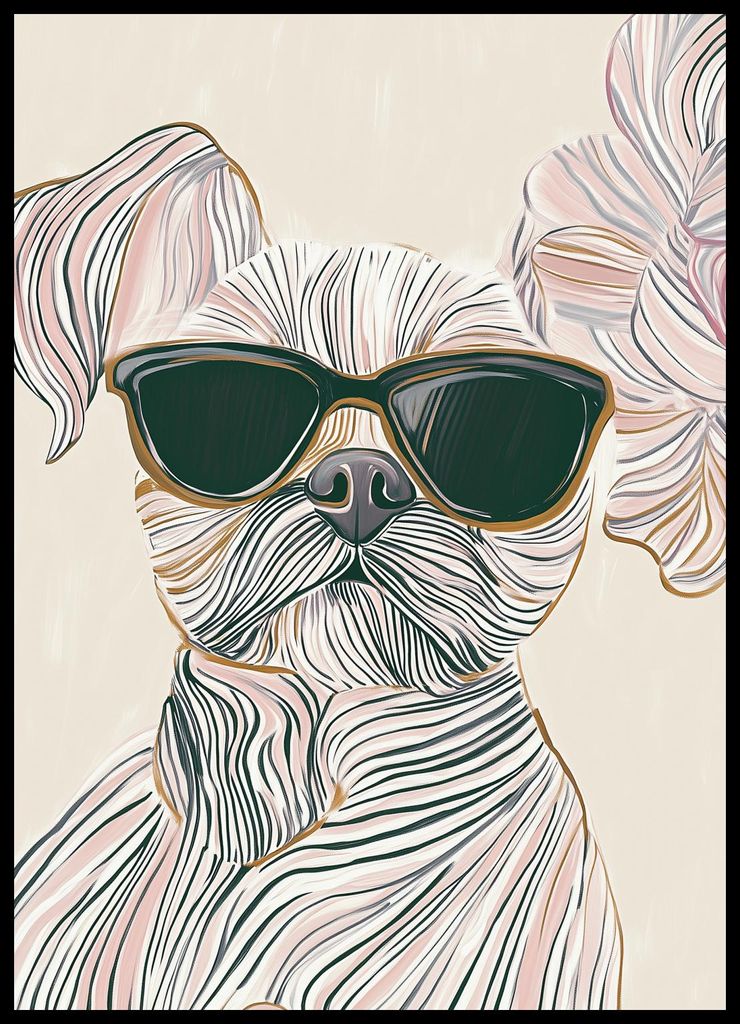 Plakat 50x70cm Prestige Minimalistisch, Innenräume Skandinavischer Stil, Boho